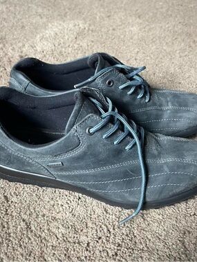 GORE-TEX Hotter Men's Slate Blue Lace-Up Slip-On Loafers